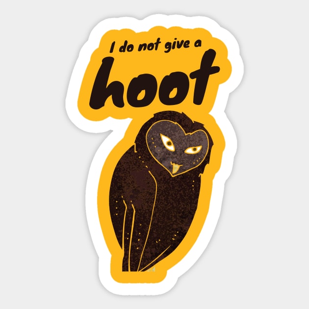 I do not give a hoot Sticker by Pastel Potato Shop